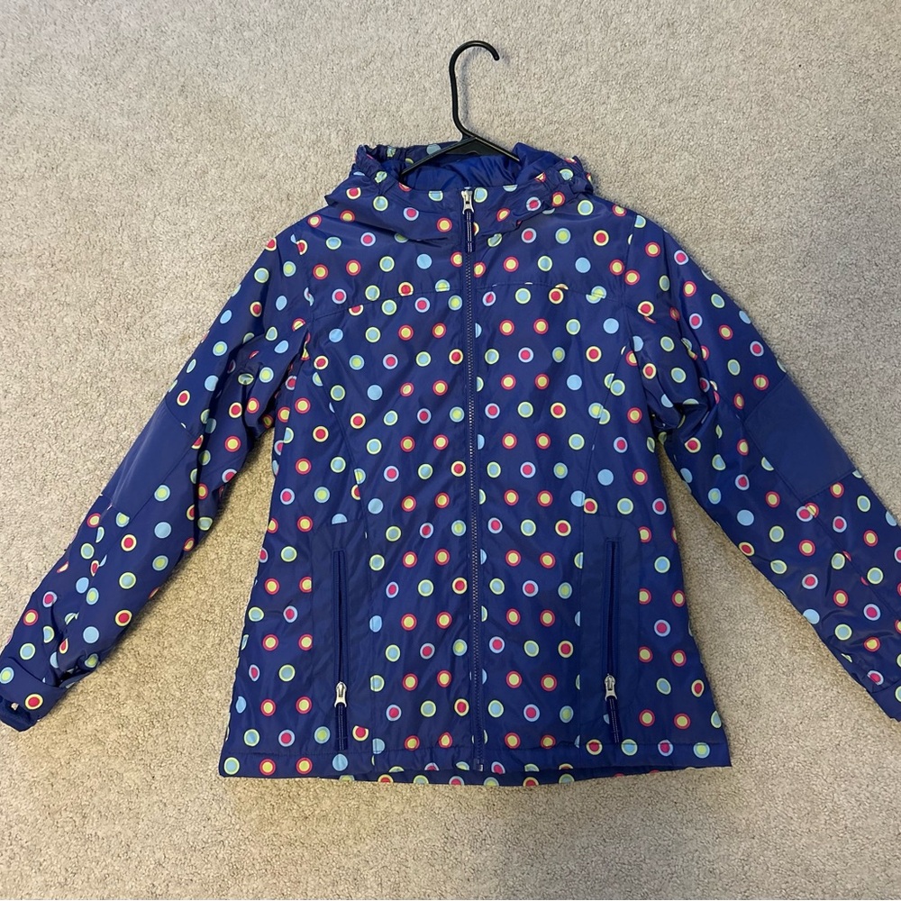 Lands’ End kids large winter coat with hood